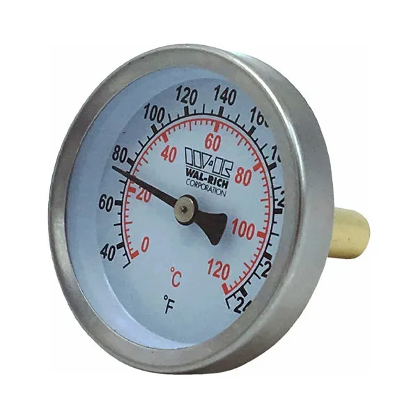 2” Snap-Well Thermometer (Brass Probe)
