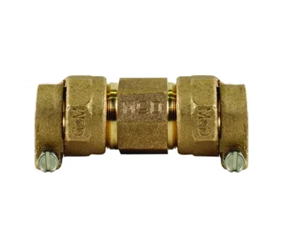 A.Y. McDonald 74758-22-44 3/4 in. CTS Compression x 3/4 in. PVC Compression Brass Straight Coupling