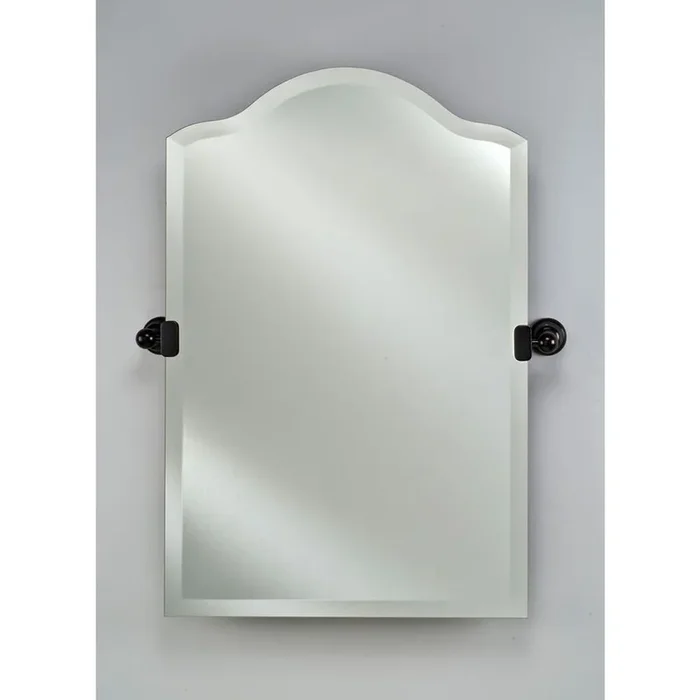 Afina Corporation 20X30 Scallop Top Frameless With Tilt Brackets Oil Rubbed Bronze Traditional Brackets