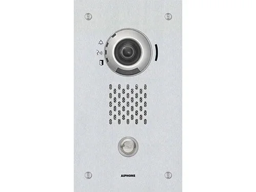 Aiphone IX-DVF SIP Compatible Flush Mounted IP Video Door Station, Vandal Resistant Stainless-Steel Faceplate