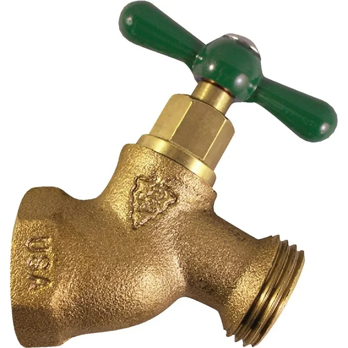 Arrowhead Brass 253LF 1/2 In. FIP x 3/4 In. Male Hose Thread No-Kink Hose Bibb