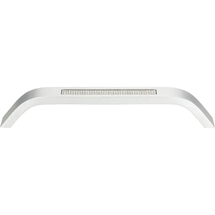 Atlas Crystal Inset Pull 6 5/16 Inch (c-c) Matte Chrome