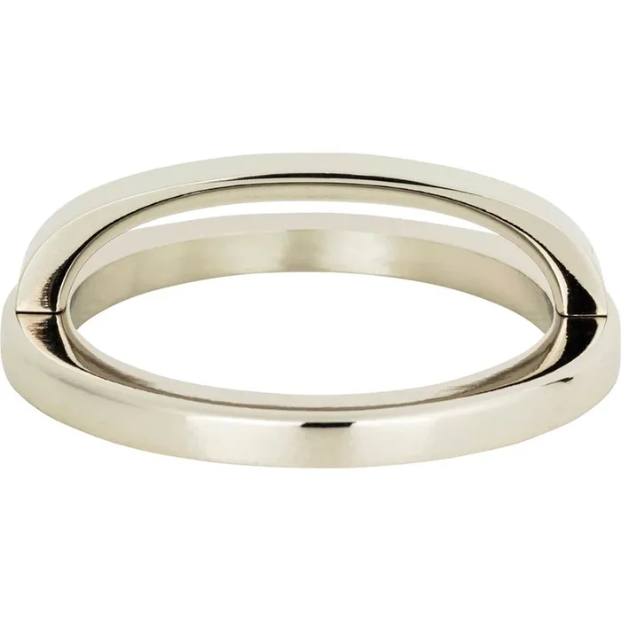 Atlas Tableau Round Base and Top 3 Inch (c-c) Polished Nickel