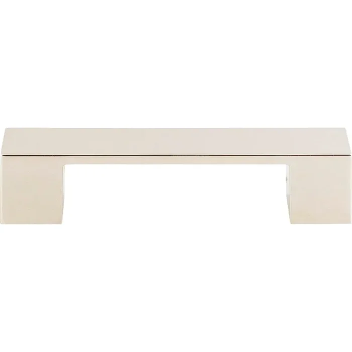 Atlas Wide Square Pull 3 3/4 Inch (c-c) Polished Nickel