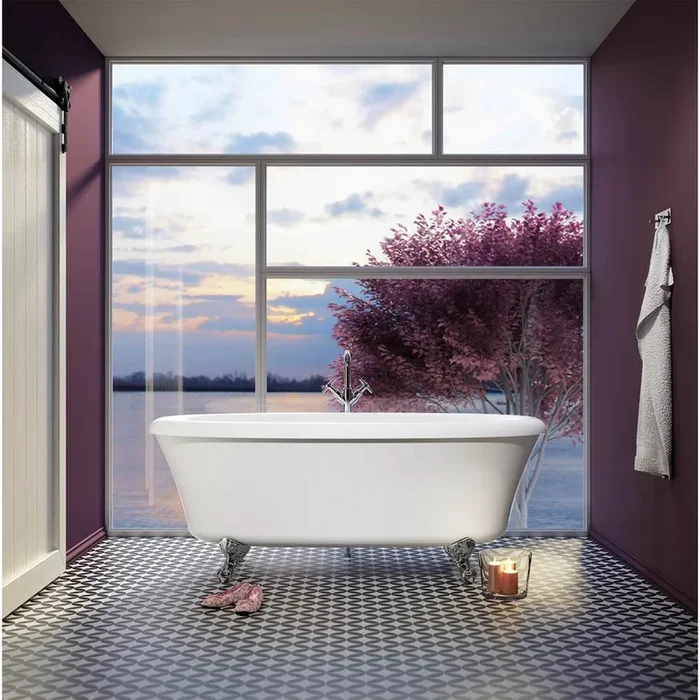 Bain Ultra CELLA 7240 FLAT DECK TUB WHITE