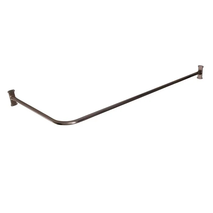 Barclay 4121 Corner Rod 60” x 26” w/flanges Polished Nickel