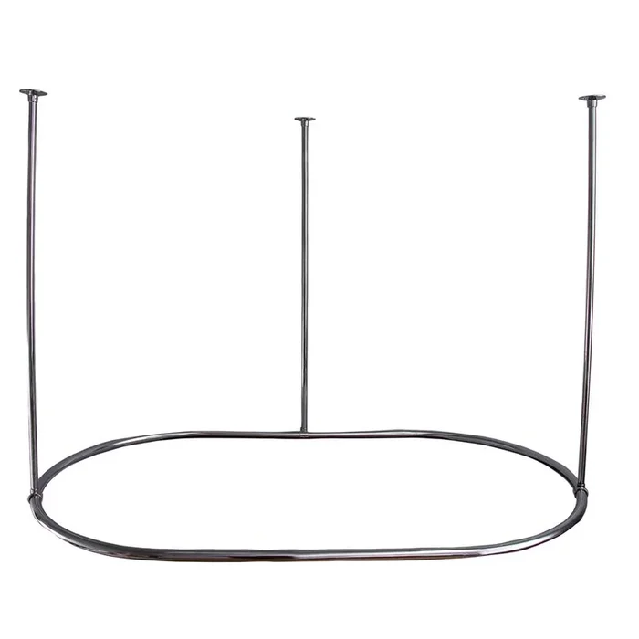 Barclay 72” Oval Shower Curtain Ring-Chrome