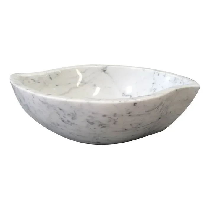 Barclay Canim Marble Vessel, Carrara