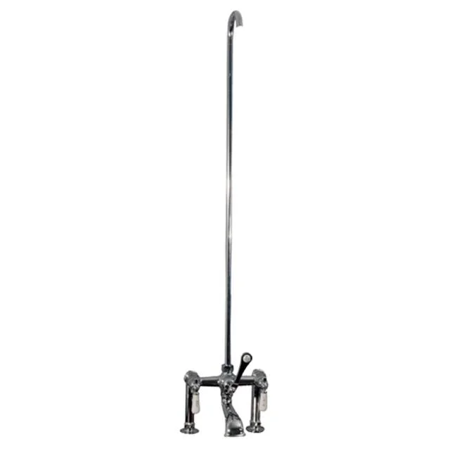 Barclay Elephant Spout, 6” Mounts, Riser, Lvr Hdle, Polsh Chrome
