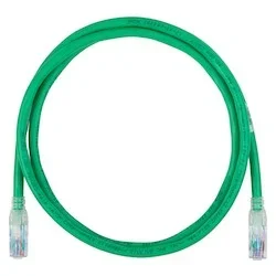 Belden CA21106001 Copper Patchcord, Cat 6A, 1FT, Blue Cord/Clear Boot