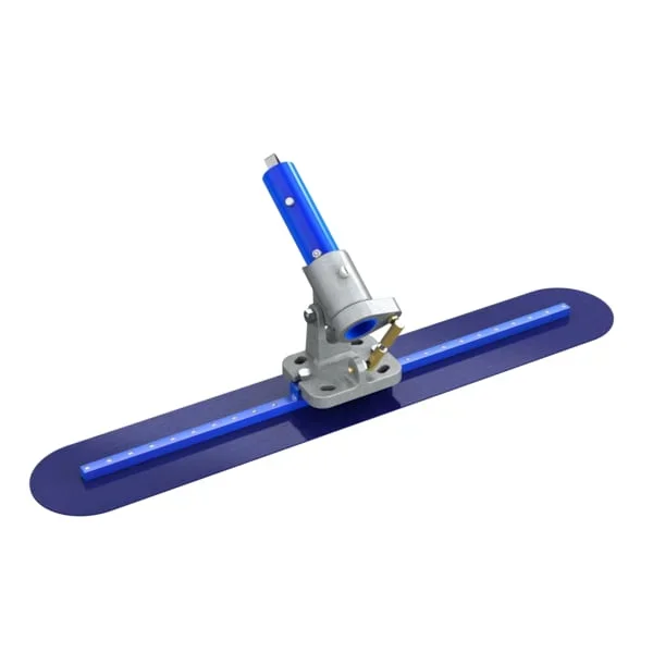 Bon 82-350 Blue Steel Fresno Trowel – Round End 30 x 5 with Rock N Roll Bracket