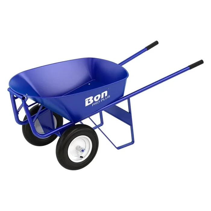 Bon Pro Plus 19-102 Roofer’s Barrow – 6 Cu Ft Steel Tray – Double Wheel Ribbed