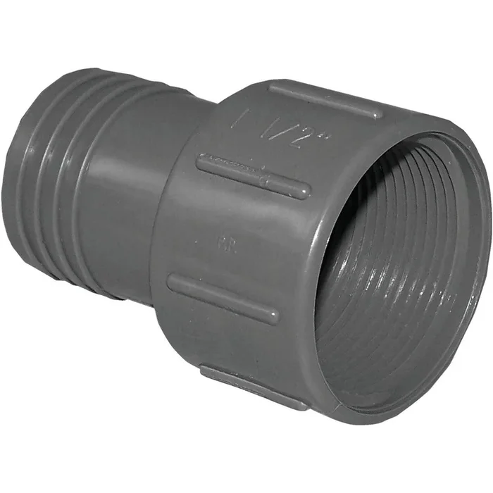 Boshart UPVCFA-15 Polypropylene Hose Adapter 1-1/2 In. FPT x 1-1/2 In. Insert
