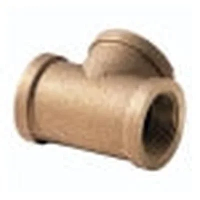 Brass Ftg XNL106-24 Straight Pipe Tee, 1-1/2 in Nominal, FNPT End Style, 125 lb