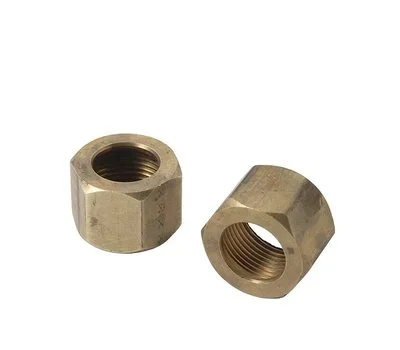 Brasscraft 61-6 3/8 in. Rough Brass Compression Nut