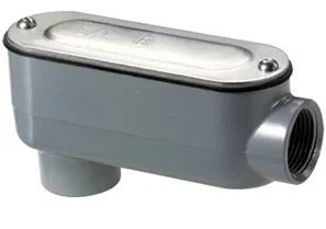 Bridgeport LB-47CG Rigid and IMC Conduit Body, Type LB, Aluminum, Cover and Gasket, Size 2-1/2 Inch