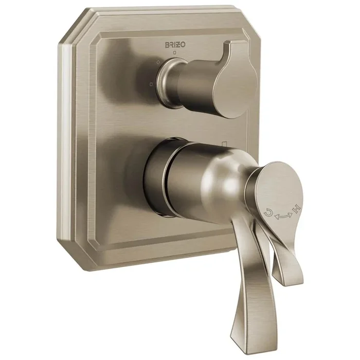 Brizo Virage® TempAssure Thermostatic Valve with Integrated 3-Function Diverter Trim