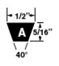CARRIER P463-A29 V-Belt 1/2 x 5/16 31 Inch Replacement MPN