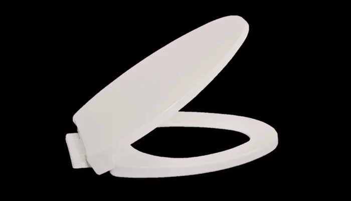 Centoco 1700SC-416 Plastic Elongated Toilet Seat with Closed Front, Biscuit/Linen