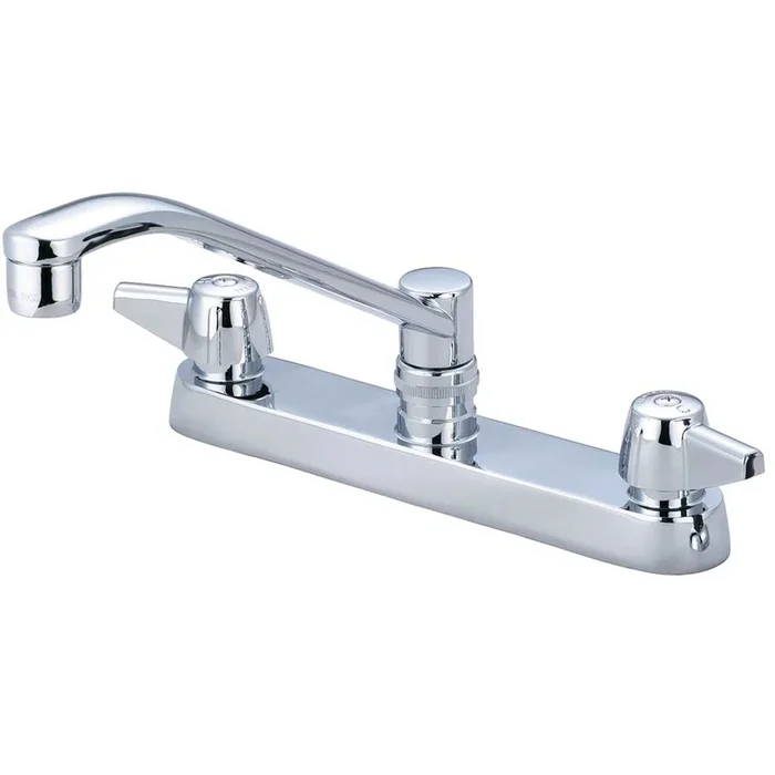 Central Brass Kitchen-Topmount 8” Two Canopy Hdls 8” D Style Spt-Pc