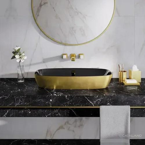 Ceramica Catalano 180APGRLXNO Washbasin NHL SGL BWL GLD/BLK
