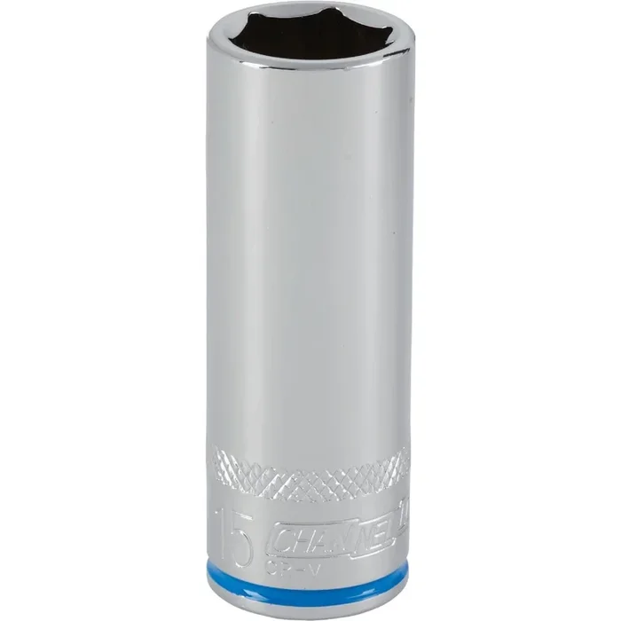 Channellock 389323 3/8 In. Drive 15 mm 6-Point Deep Metric Socket
