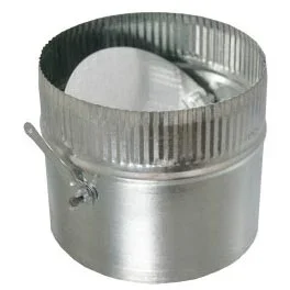 Cody 32010 In-Line Damper, 10 in Damper, Crimped, 30 ga, Galvanized Steel