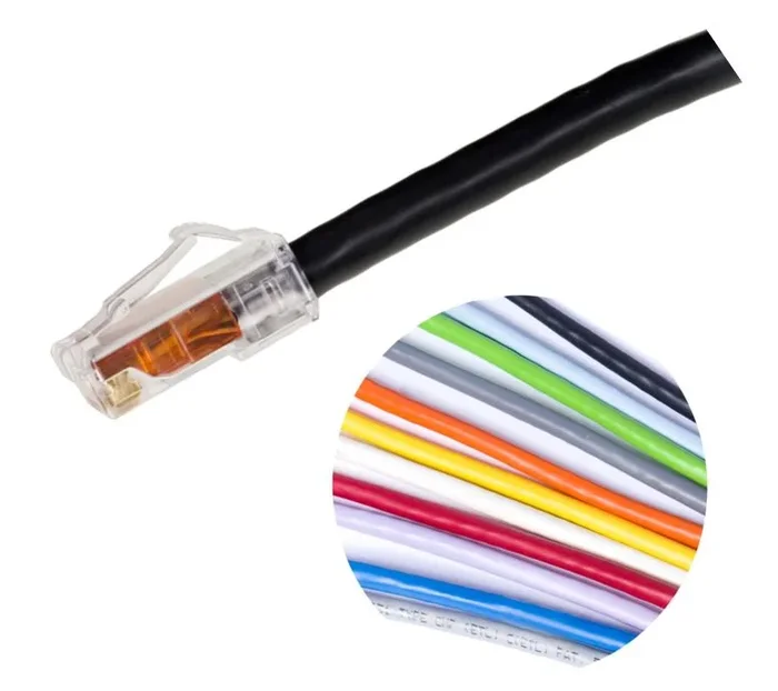 COMMSCOPE CPC3322-08M035 CAT6, U/UTP, 4 Pair, 23 AWG, Solid, Bare Copper, RJ45 to RJ45, T568B, White, 35m