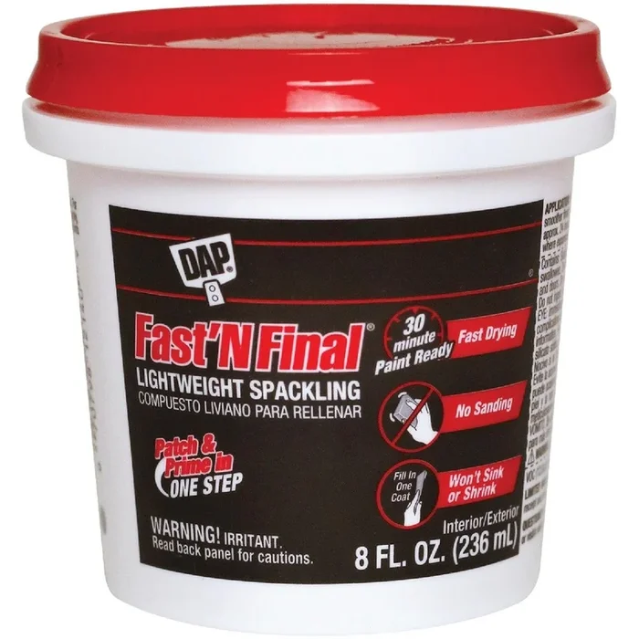 DAP 12140 Fast ‘N Final 1/2 Pt. Lightweight Latex Patch & Prime Spackling