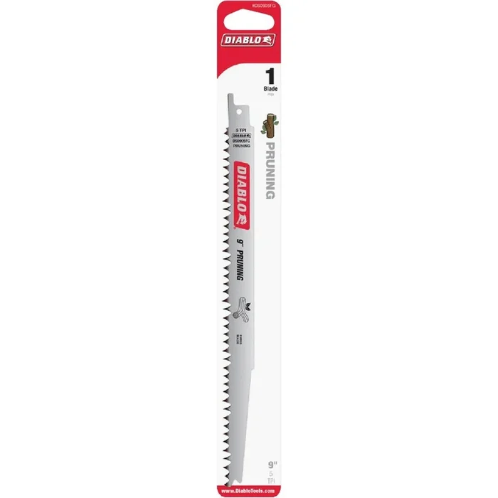 Diablo DS0905FG5 9 In. 5 TPI Pruning Reciprocating Saw Blade (5-Pack)