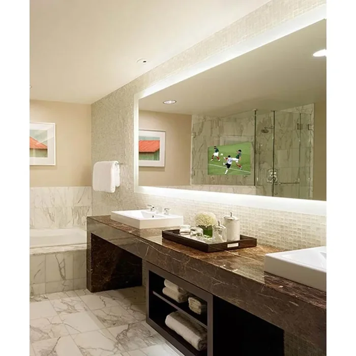Electric Mirror Silhouette 36w x 42h Lighted Mirror TV with 15” TV