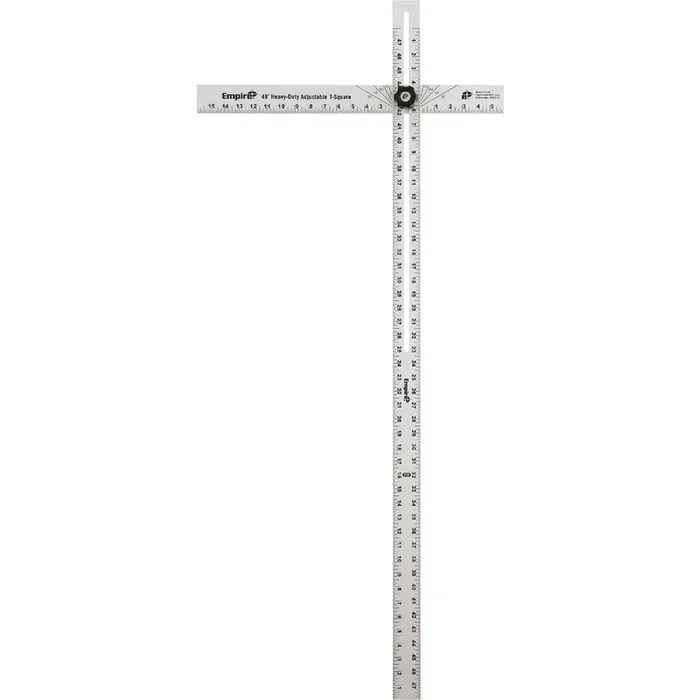 Empire 419-48 Aluminum English Heavy-Duty Adjustable Drywall Square