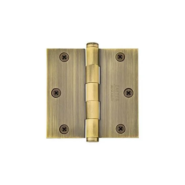 Emtek 9600 Brass Hinge, SD, USSqCr, 3.5×3.5”, US7