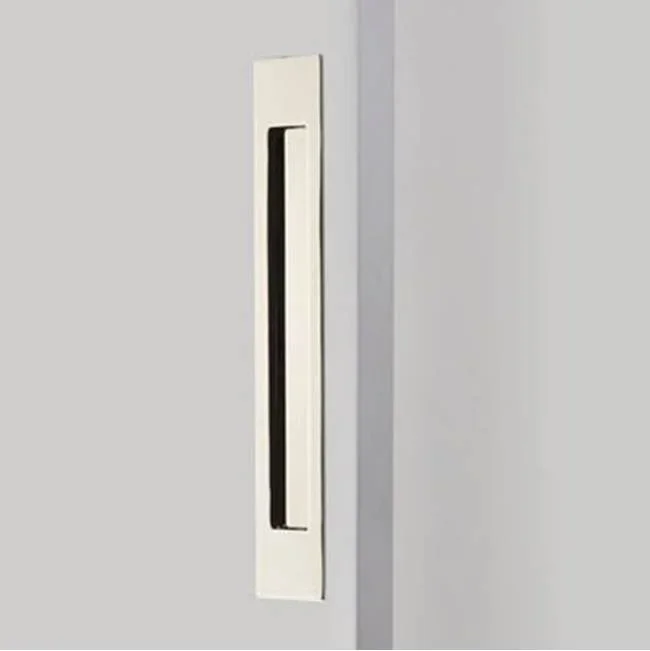 Emtek Brass Modern Rectangular Flush Pull 14”, US14