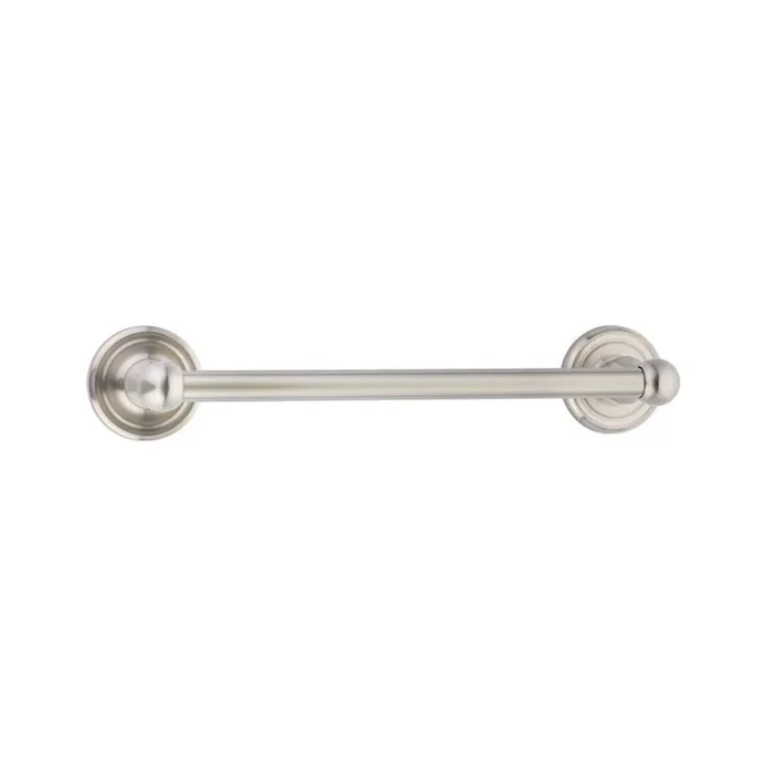 Emtek Brass Towelbar, Regular Disk Rosette, 30”, US19