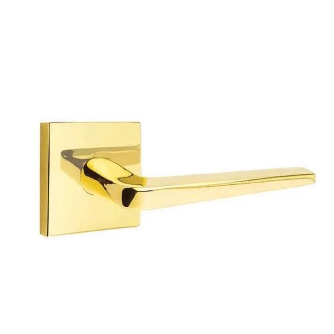 Emtek Concealed Fastener, Passage, Square Rosette, Athena Lever, US3NL