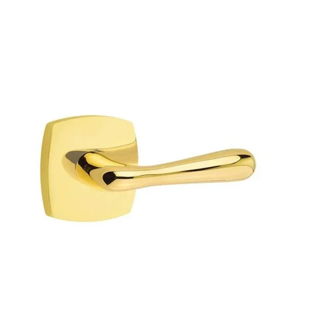 Emtek Concealed Fastener Privacy, Urban Modern Rosette, Basel Lever, US3NL