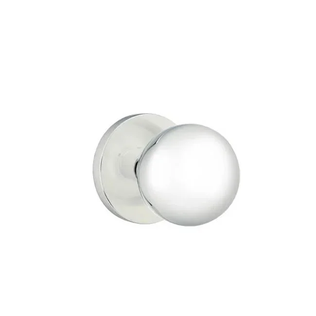 Emtek Concealed, Passage, Disk Rosette, Orb Knob, US26