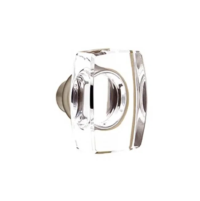 Emtek Concealed, Passage, No.4 Rosette, Windsor Crystal Knob, FB