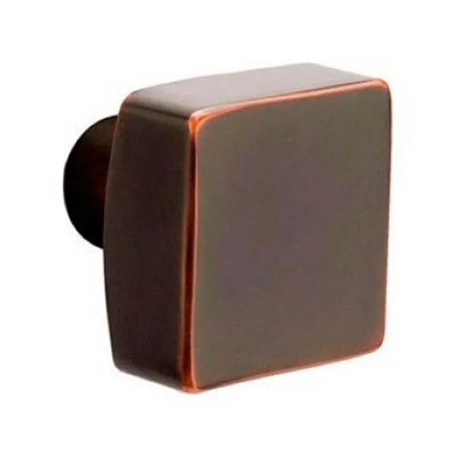 Emtek Concealed, Passage, No.8 Rosette, Square Knob, US19