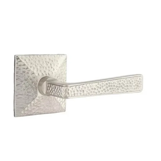 Emtek Concealed, Privacy, Hammered Rosette, Hammered Lever, US15