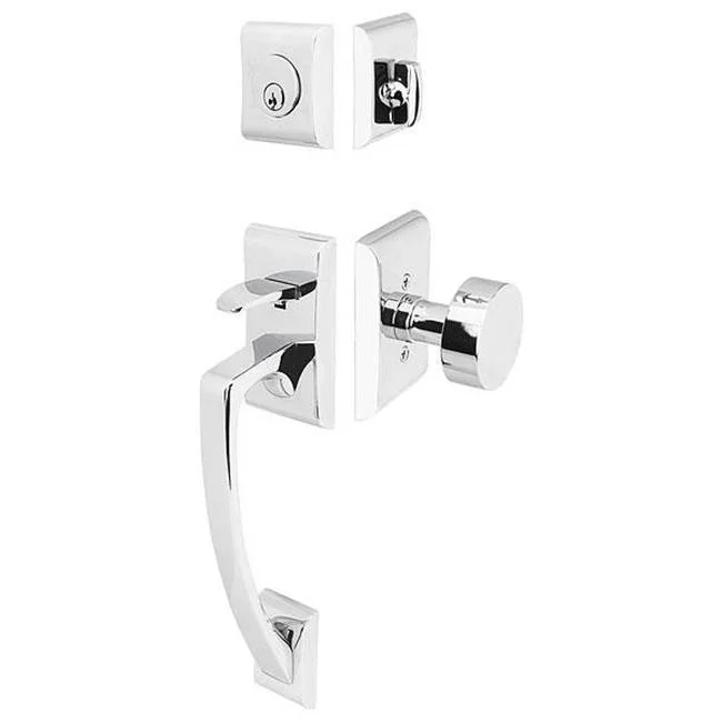 Emtek Dbl Cyl, Ares Tub Ent, Hampton Knob, US4