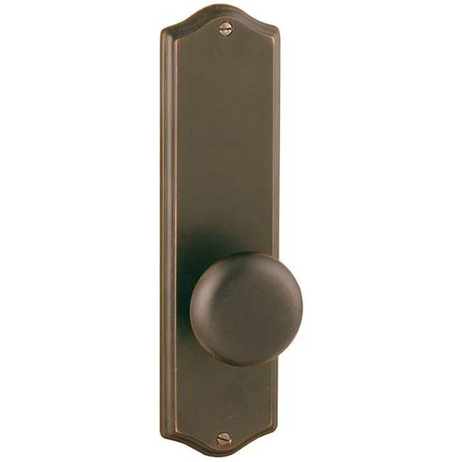 Emtek Dummy Pair, Sideplate Locksets Colonial Non-Keyed 9, Orb Knob, US3NL