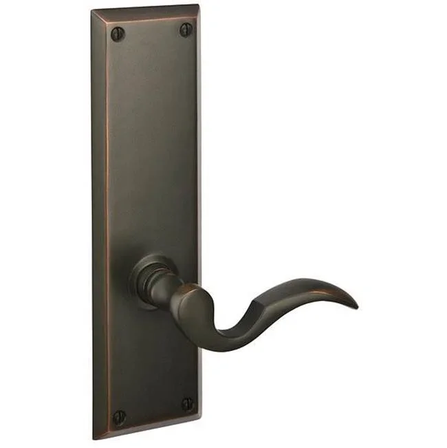 Emtek Dummy Pair, Sideplate Locksets Quincy Non-Keyed 9”, Norwich Knob, US15A