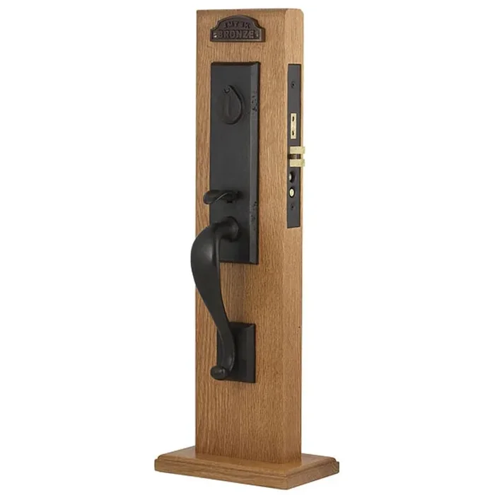 Emtek Dummy, Rectangular Monolithic Mortise, Butte Knob, MB