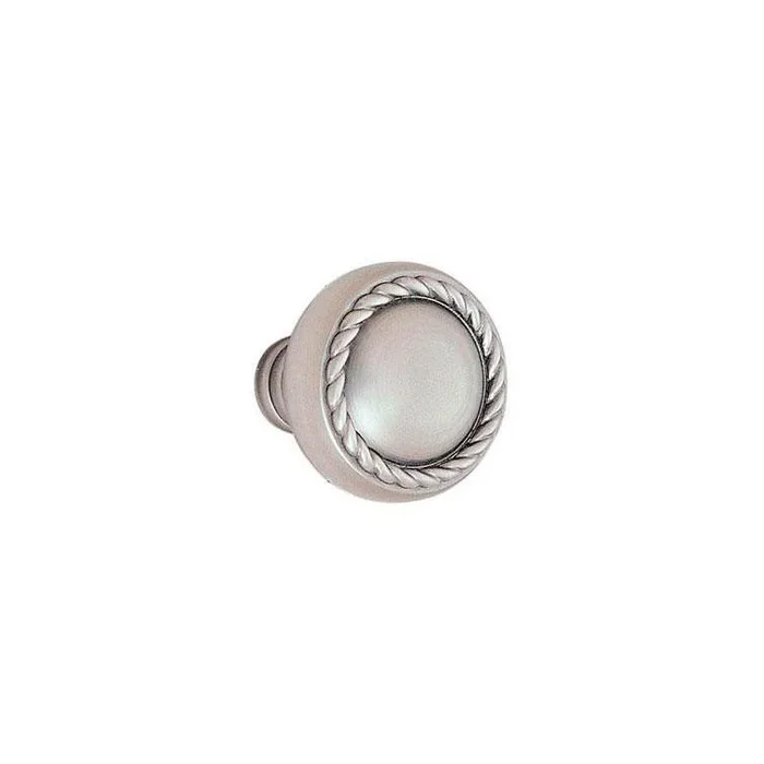 Emtek Dummy, Rectangular Rosette, Modern Disc Crystal Knob, US10B