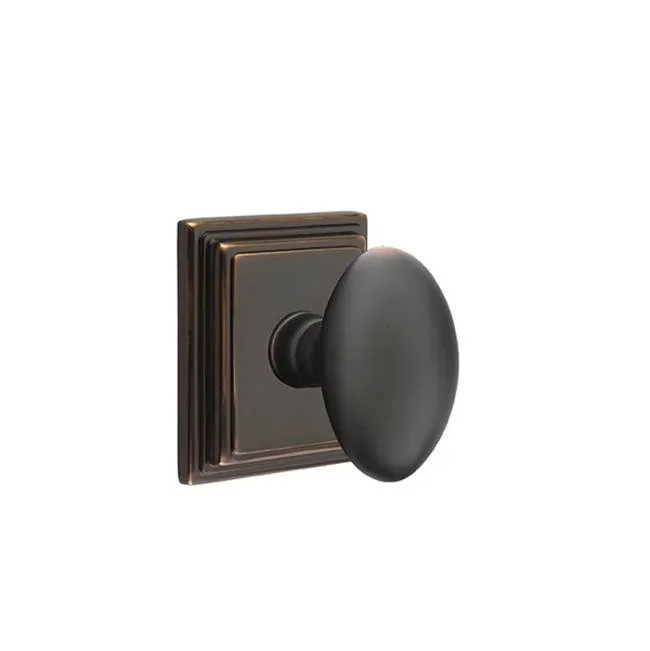 Emtek Dummy, Wilshire Rosette, Egg Knob, US10B