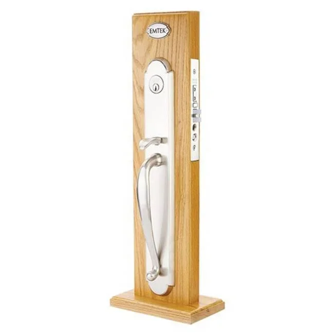 Emtek Entryset, F13, Albany Mortise, 2-3/4 Backset, Melon Knob, RH, US7