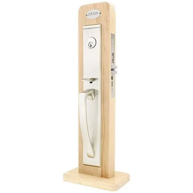 Emtek Entryset, F13, Hera Mortise, 2-1/2 Backset, Rustic Lever, RH, US10B