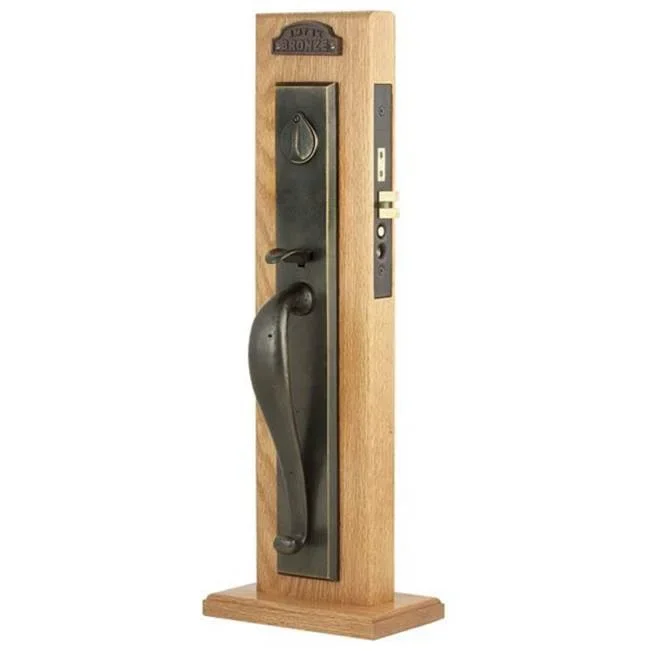 Emtek Entryset, F13, Rectangular Full Length Mortise, 2-3/4 Backset, Montrose Lever, RH, FB